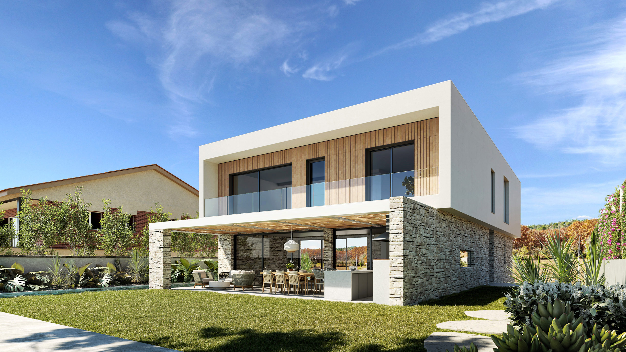 Casa moderna lliça d'amunt